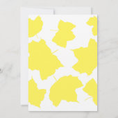 Rustikaler Fall Gelber Ahornleaf farbenfroher Boho Einladung (Rückseite)