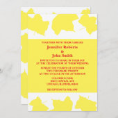 Rustikaler Fall Gelber Ahornleaf farbenfroher Boho Einladung (Vorne/Hinten)