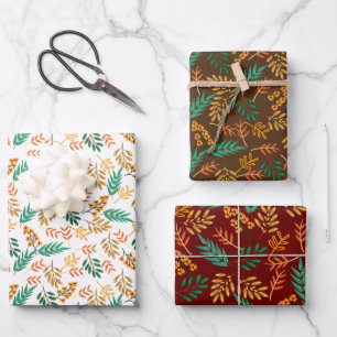 Rustikaler Fall Geschenkpapier Set