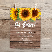 Rustikaler Fall Holzsonnenblume Oh Babies Dusche