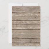 Rustikaler Fall in Einladung (Rückseite)