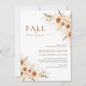 Rustikaler Fall in Liebe Brautparty Boho Einladung (Vorderseite)