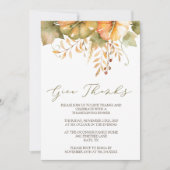 Rustikaler Fall laden Erntedank-Einladung ein Einladung (Vorderseite)