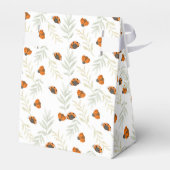 Rustikaler Fall Ladybug Grüne Kinderdusche Geschenkschachtel (Rückseite)