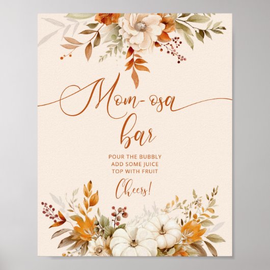 Rustikaler Fall Mama-osa-Bar Poster (Vorne)