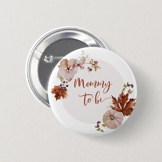 Rustikaler Fall Mommy zum Button (Vorne & Hinten)