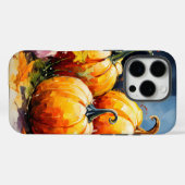 Rustikaler Fall Pumpkin farbige Herbst Blätter Case-Mate iPhone Hülle (Rückseite (Horizontal))