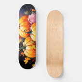 Rustikaler Fall Pumpkin farbige Herbst Blätter Skateboard (Vorderseite)