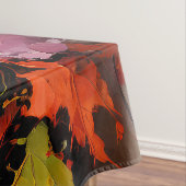 Rustikaler Fall Pumpkin farbige Herbst Blätter Tischdecke (Beispiel)