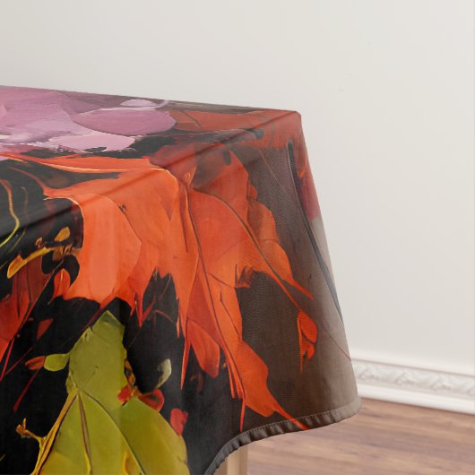 Rustikaler Fall Pumpkin farbige Herbst Blätter Tischdecke (Beispiel)