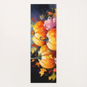 Rustikaler Fall Pumpkin farbige Herbst Blätter Yogamatte (Rückseite)
