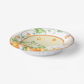 Rustikaler Fall Pumpkin Floral Selig Erntedank Pappteller (Gewinkelt)