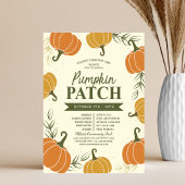Rustikaler Fall Pumpkin Patch Leaf Season Event Fl Flyer