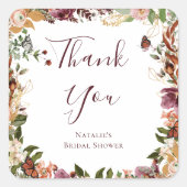 Rustikaler Fall Quadratischer Aufkleber (Vorderseite)