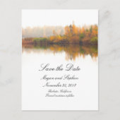 Rustikaler Fall Save the Date Ankündigungspostkarte (Vorderseite)