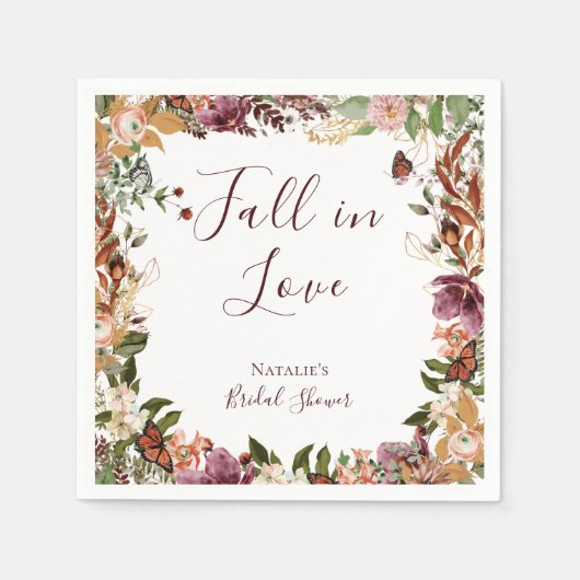 Rustikaler Fall Serviette (Vorderseite)