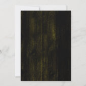 Rustikaler Fall Sonnenblumen Holz und Lichter Hoch Einladung (Rückseite)
