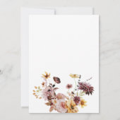 Rustikaler Fall Terracotta Einladung (Rückseite)