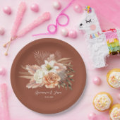 Rustikaler Fall Terracotta Pappteller (Party)