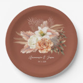 Rustikaler Fall Terracotta Pappteller (Vorderseite)