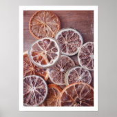 Rustikaler Fall trocken orangefarbene Küche Kunst Poster (Vorne)