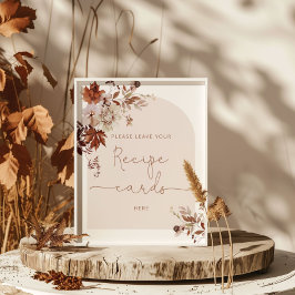 Rustikaler Fall verlasse Ihre Rezeptkarte hier Pos Poster