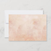 Rustikaler Fall von Liebe Hochzeit RSVP Karte (Rückseite)