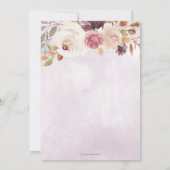 Rustikaler Fall von Liebe Pumpkins Fall Brautparty Einladung (Rückseite)