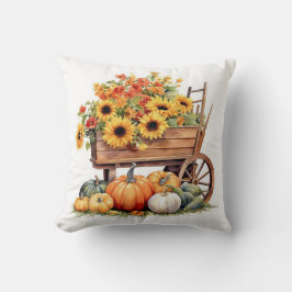 Rustikaler Fall Wagon Kissen