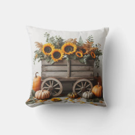 Rustikaler Fall Wagon Kissen