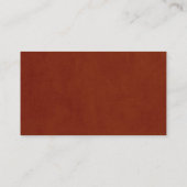 Rustikaler Fall Wasserfarben Blumen & Grünpflanzen Begleitkarte (Rückseite)