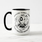 Rustikaler Familienbetrieb Bauernhof Bio Frischeie Tasse (Links)