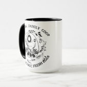 Rustikaler Familienbetrieb Bauernhof Bio Frischeie Tasse (Vorderseite Links)