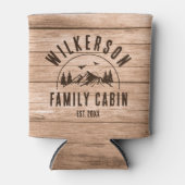 Rustikaler Familienname Cabin Lake House Hütte Dosenkühler (Vorderseite)