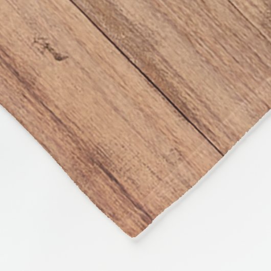 Rustikaler Familienname Fleecedecke (Ecke)