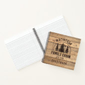 Rustikaler Familienname Handwaldbaumen Gästebuch Notizblock (Innenseite)