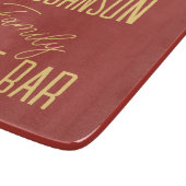 Rustikaler Familienname Küchencoffee Bar Schneidebrett (Ecke)