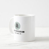 Rustikaler Familienname und benutzerdefiniertes RV Kaffeetasse (Vorderseite Links)