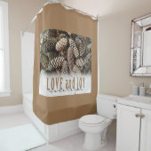 Rustikaler Feiertags-Liebe-und Duschvorhang (Beispiel)