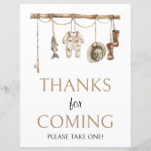 Rustikaler Fischereidanken für das kommende Zeiche (Vorderseite)