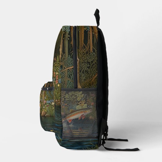 Rustikaler Fischfang Bedruckter Rucksack (Rechts)