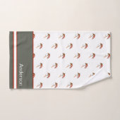 Rustikaler Fischfang Fliegen in Forellenfischen Badhandtuch Set (Handtuch)