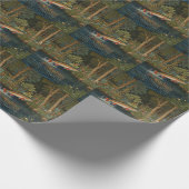 Rustikaler Fischfang Geschenkpapier (Ecke)