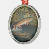 Rustikaler Fischfang Ornament Aus Metall (Links)