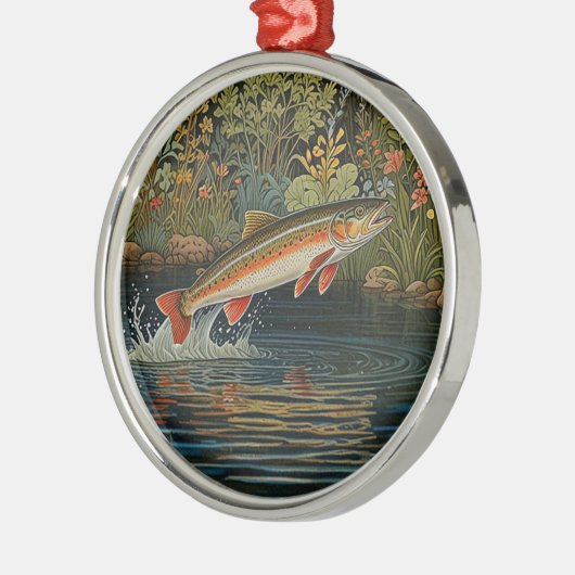 Rustikaler Fischfang Ornament Aus Metall (Links)