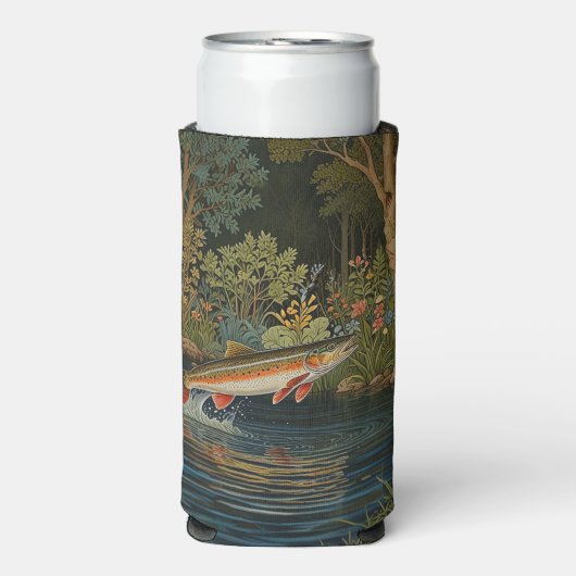 Rustikaler Fischfang Selters Dosenkühler (Seltzer Vorderseite)