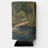 Rustikaler Fischfang Selters Dosenkühler (Rückseite)