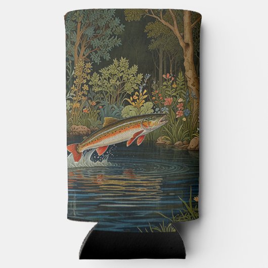 Rustikaler Fischfang Selters Dosenkühler (Rückseite)