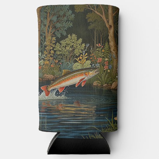 Rustikaler Fischfang Selters Dosenkühler (Vorderseite)