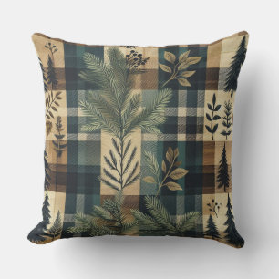 Rustikaler Flanell Kissen